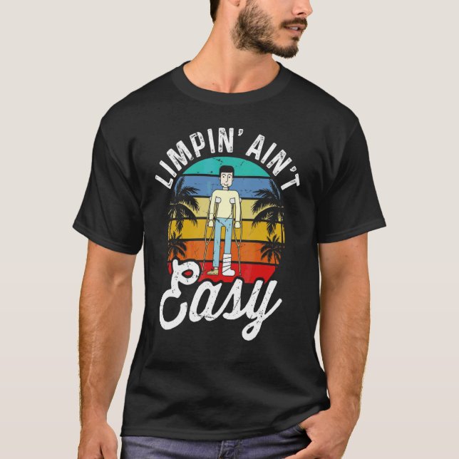Camiseta Limpin Ain't Easy  Perna Quebrada 5 (Frente)