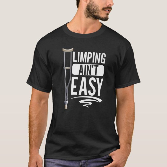 Camiseta Limpin não é fácil, perna quebrada 5 (Frente)