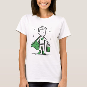 Camiseta Limpo e Verde - Design do Dia Mundial do Ambiente
