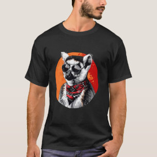 Camiseta Limur Sunglass Trabalho de arte Retrato Monke Mada