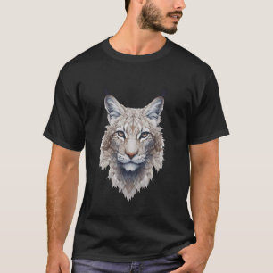 Camiseta Lince Abstrato Fantasia Sombria Gato Selvagem Linc