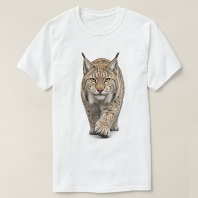 Camiseta Lince Aproximando-se (Frente do Design)