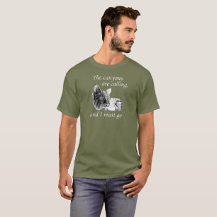 Camiseta Lince. As gargantas estão chamando e eu devo ir
