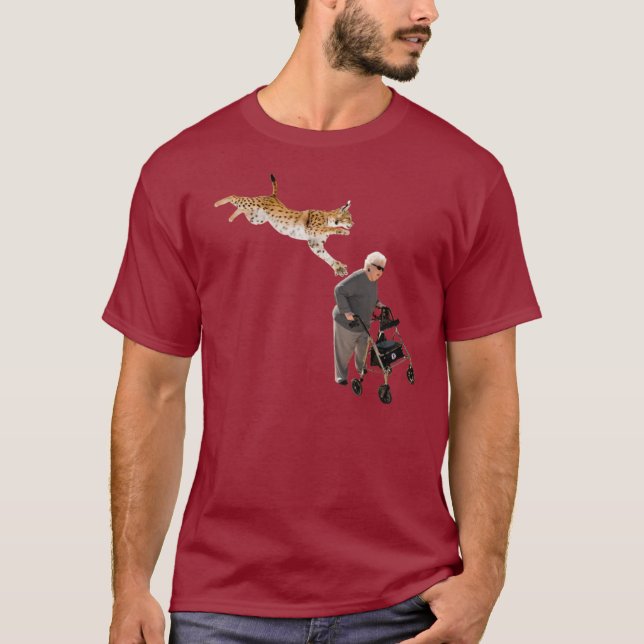 Camiseta Lince contra a mulher adulta (Frente)
