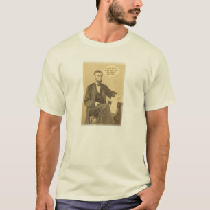 Camiseta Lincoln Ages ou Angels Citação Histórica
