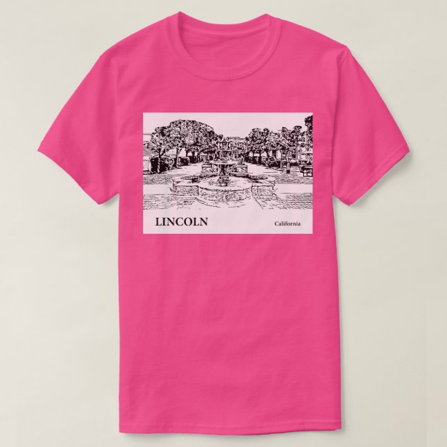 Camiseta Lincoln California TShirt 1 (Frente do Design)