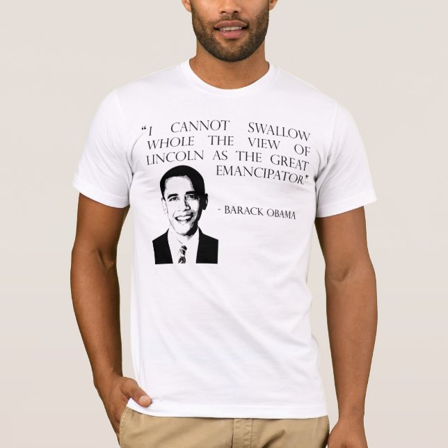Camiseta Lincoln como o grande emancipator (Frente)