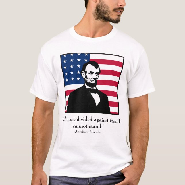 Camiseta Lincoln e citações (Frente)