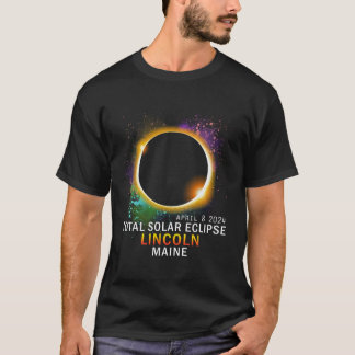 Camiseta Lincoln Maine Total Eclipse Solar 2024