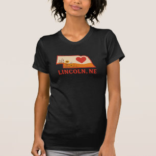Camiseta Lincoln Nebraska Heartland Retro Midwest