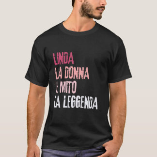 Camiseta Linda A Mulher O Mito A Lenda Festa de Aniversário