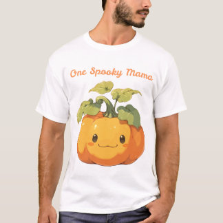 Camiseta Linda Abóbora Uma Mamãe Assustadora Design de Hall