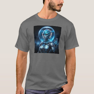 Camiseta Linda alienígena aquática!