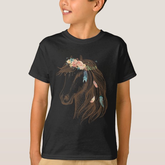 Camiseta Linda Arte Desenhada Para Amantes de os animais (Frente)