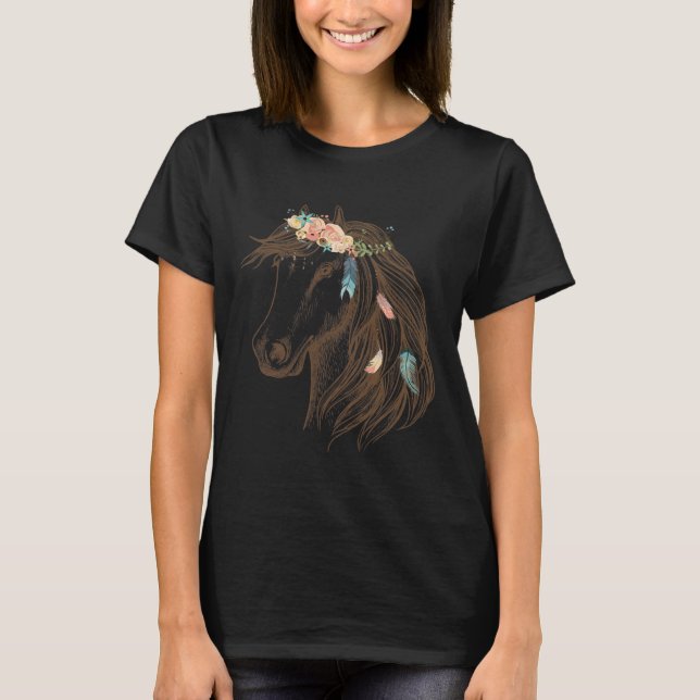 Camiseta Linda Arte Desenhada Para Amantes de os animais (Frente)