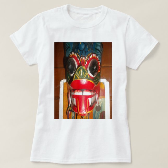 Camiseta Linda Arte Tradicional de Bombeiros do Sri Lanka (Frente do Design)