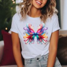 Linda Borboleta Estilizada Colorida