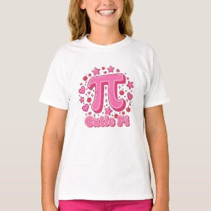 Camiseta Linda Borboleta Rosa "Cutie Pi" Trocadilho de Mate