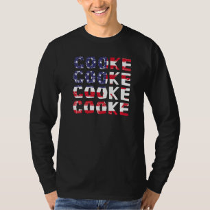 Camiseta Linda Cooke Mercadoria Vermelha Branca Azul da Ban