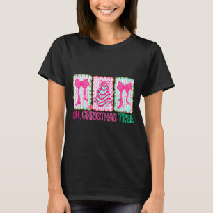 Camiseta Linda Coquete Oh Bolo de Árvore de Natal Arco É a