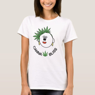 Camiseta Linda diversão, confortável, mulheres Canna-Blis