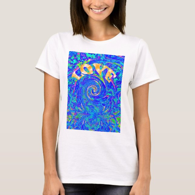Camiseta Linda e adorável arte vetorial de Impressão de amo (Frente)