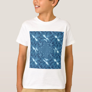 Camiseta Linda e adorável azul iridescente.