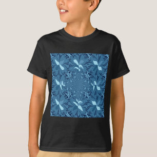 Camiseta Linda e adorável azul iridescente.