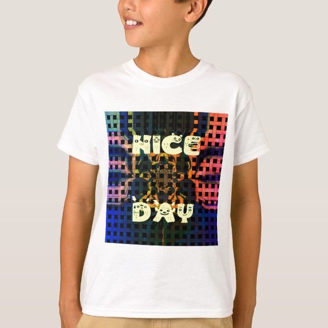 Camiseta Linda e adorável ter um vetor de Impressão de text (Frente)