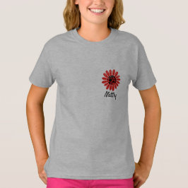 Camiseta Linda e feliz senhora inseto de Páscoa crianças mo
