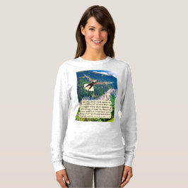 Camiseta Linda Escritura de Águia Isaiah 40:31