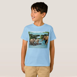 Camiseta Linda Escritura de Elefante Luke 6:31