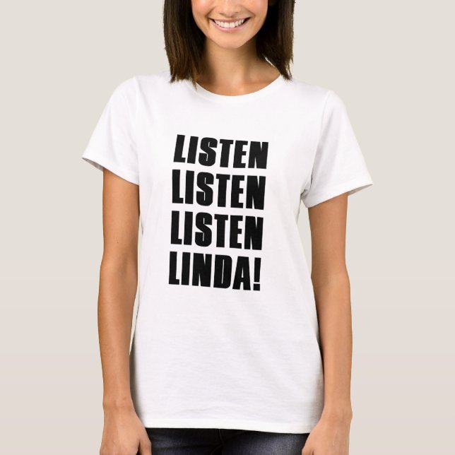 CAMISETA LINDA ESCUTA-ME (Frente)
