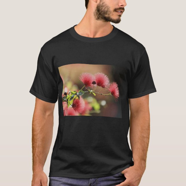 Camiseta Linda flor rosa (Frente)