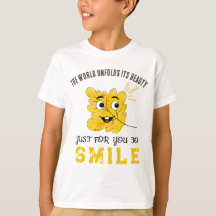 Linda Folha Sorridente "O Mundo Desdobra Sua Belez