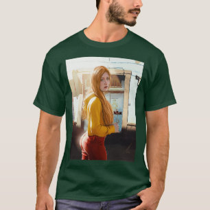 Camiseta linda garota triste