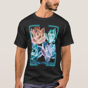 Camiseta Linda Haworthia Cymbiformis Artística Aquarela Suc