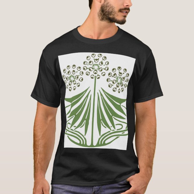 Camiseta Linda ilustração de vintage. (Frente)
