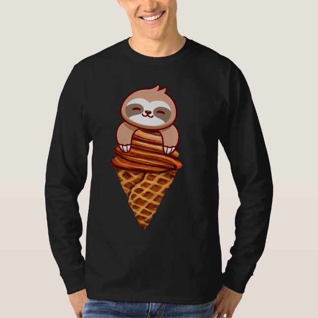 Camiseta Linda Largura E Sorvete Cone Art (Frente)