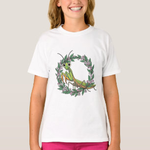 Camiseta Linda Louva-a-Deus e Flor de Laurel da Montanha