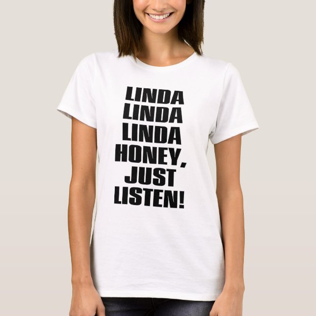 CAMISETA LINDA-MEL-LISTA-AÍ (Frente)