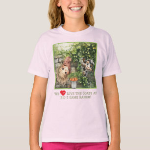 Camiseta Linda Menina Espiando e Linda Cabra Espiando
