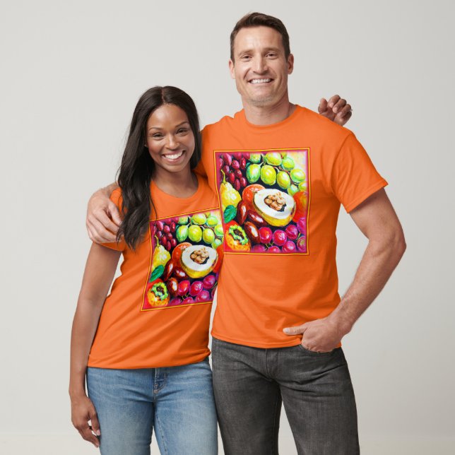 Camiseta Linda Mistura de Pintura de Fruta de Uvas. Comprar (Unissex)
