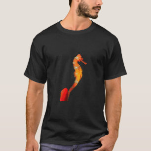 Camiseta Linda Nadação de Cavalo-de-Mar na Frente
