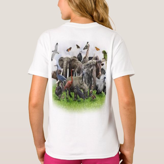 Camiseta linda natureza  (Verso)