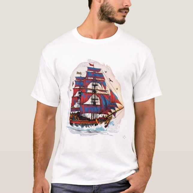 Camiseta Linda nave DigitalArt (Frente)