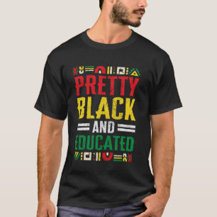 Camiseta Linda Negra E Educada Garota Do Mês Da História Ne