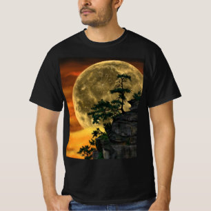 Camiseta Linda noite de lua cheia - Desenhando diferente 