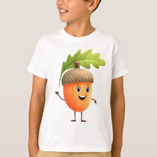 Camiseta Linda Noz de Carvalho com Folha – Floresta Infanti