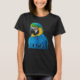 Camiseta Linda Palavra Azul e Dourada de Papagaio